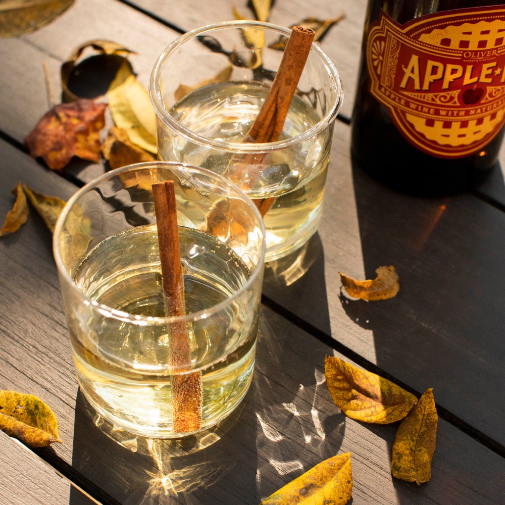 Apple Pie wine on sunny day
