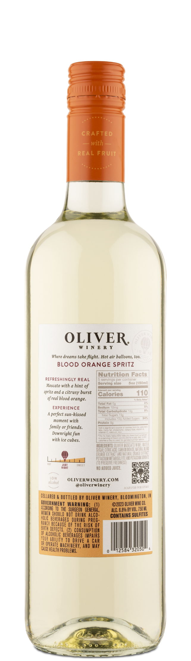 Blood Orange Spritz Bottle Back